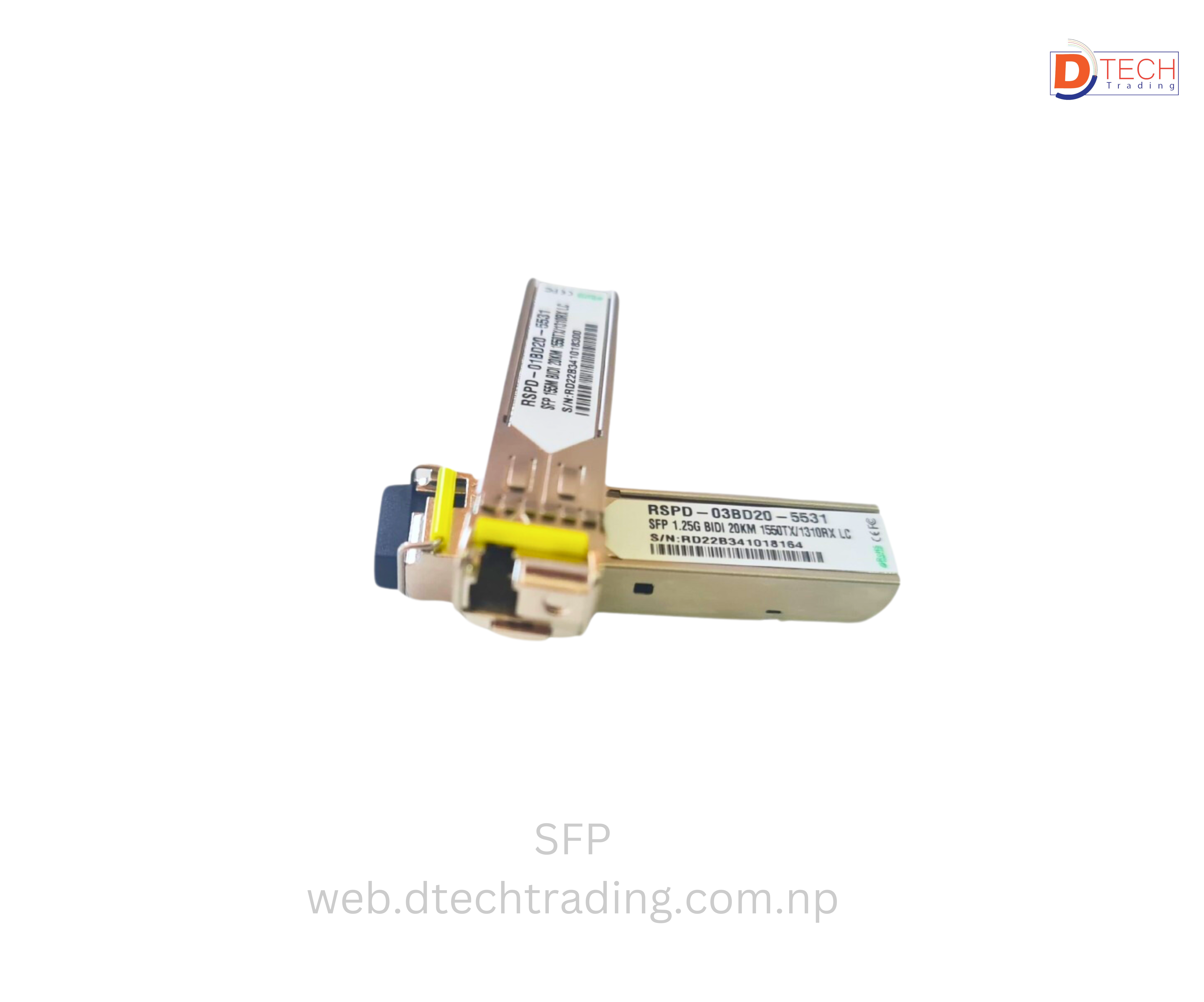 SFP 1.25G BIDI 20KM 1550TX/1310RX LC